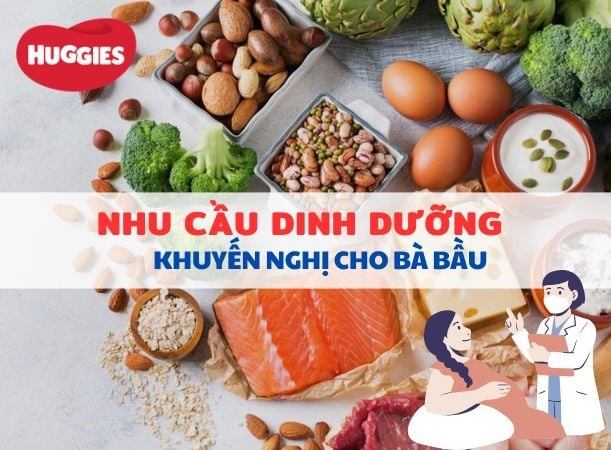 Nhu cầu dinh dưỡng được khuyến nghị cho bà bầu