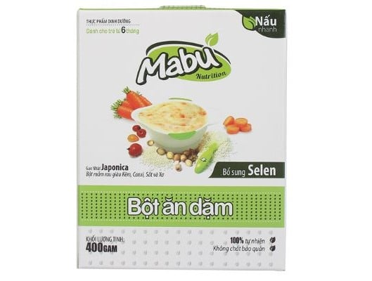 Bột ăn dặm cho bé Mabu