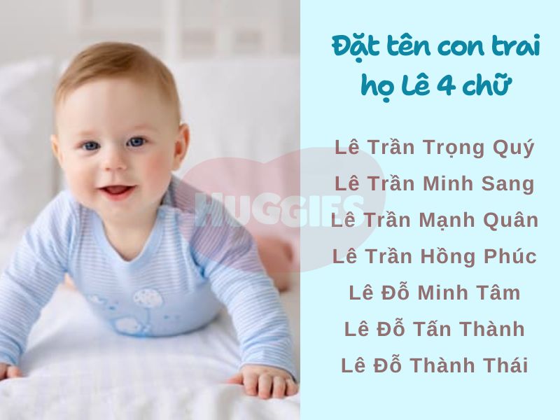 Đặt tên con trai họ Lê 4 chữ