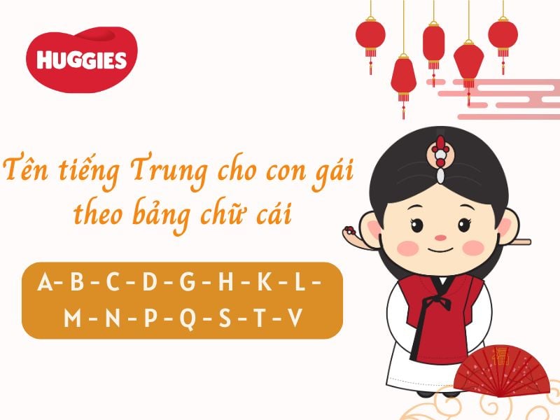 Tên tiếng Trung cho nữ theo bảng chữ cái hay