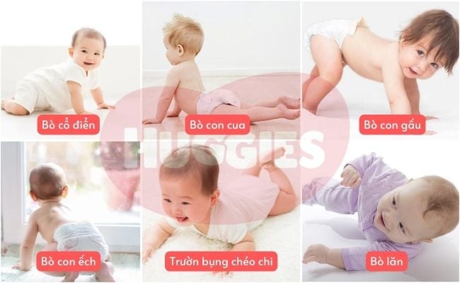 Các kiểu bò đáng yêu của trẻ