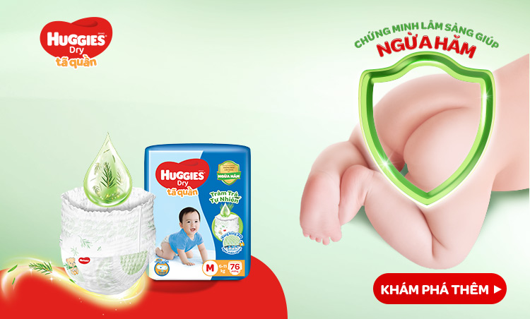 Tã Huggies Tràm Trà Tự Nhiên