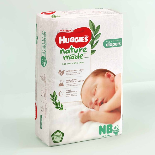 Tã dán Huggies Platinum Nature Made size S 