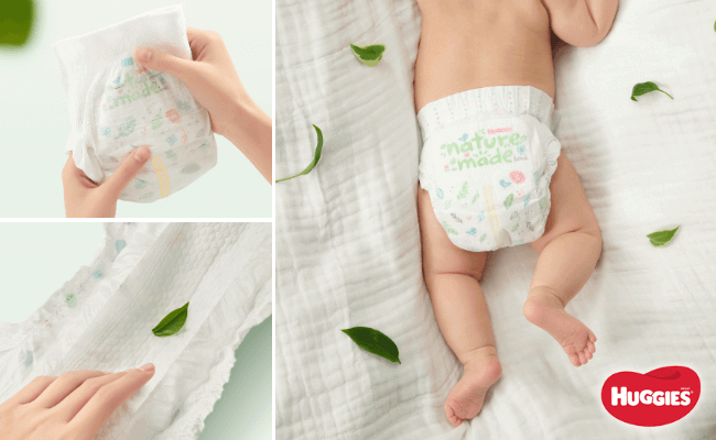 Tã cao cấp Huggies Platinum an toàn cho làn da nhạy cảm của bé