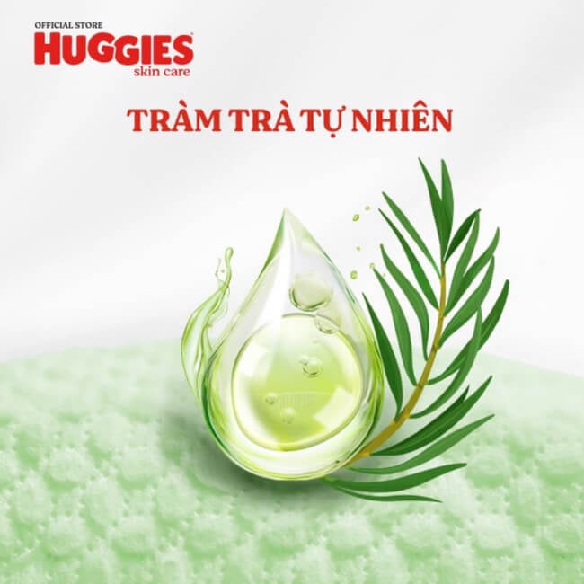 Tã dán Huggies chứa dầu tràm