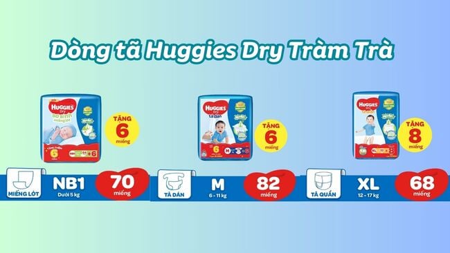 Tã bỉm Huggies cho bé