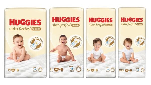 Tã quần Huggies Skin Perfect thấm hút hiệu quả