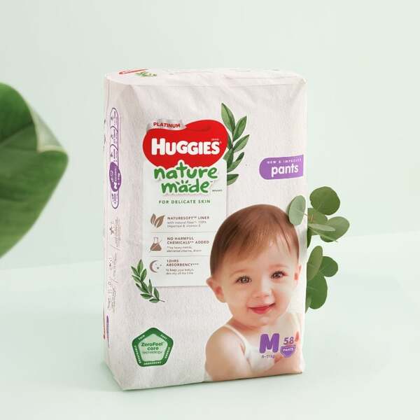 Tã quần Huggies Platinum Nature Made cao cấp