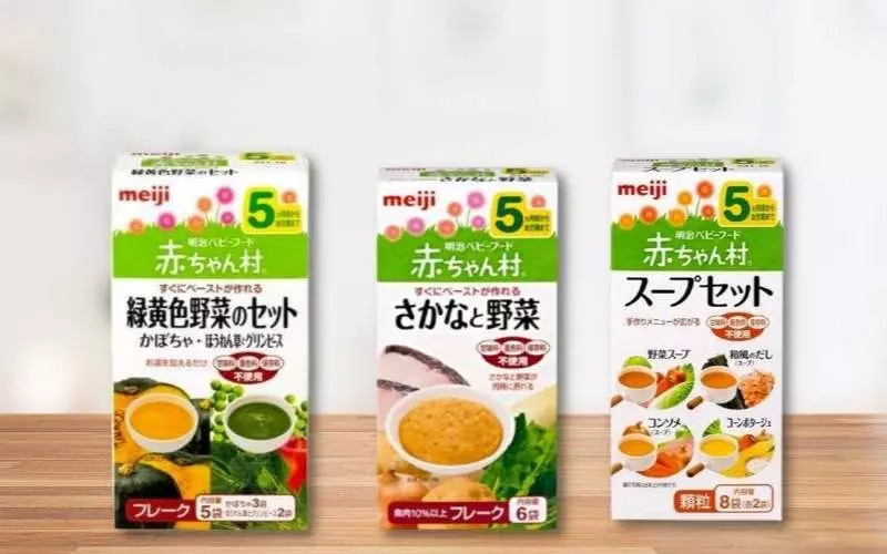 Bột ăn dặm Meiji bổ sung chất dinh dưỡng cần thiết cho bé