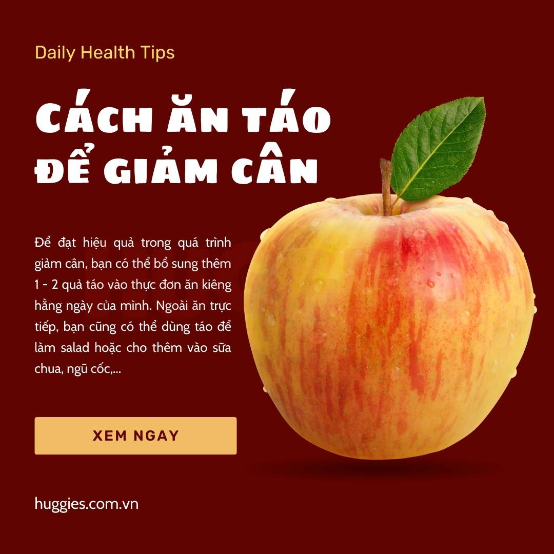 Cách ăn táo giúp giảm calo, giảm cân