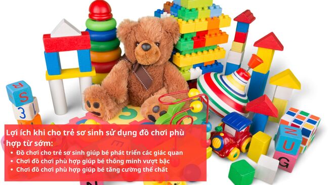  lợi ích khi sử dụng đồ chơi cho trẻ sơ sinh phù hợp từ sớm