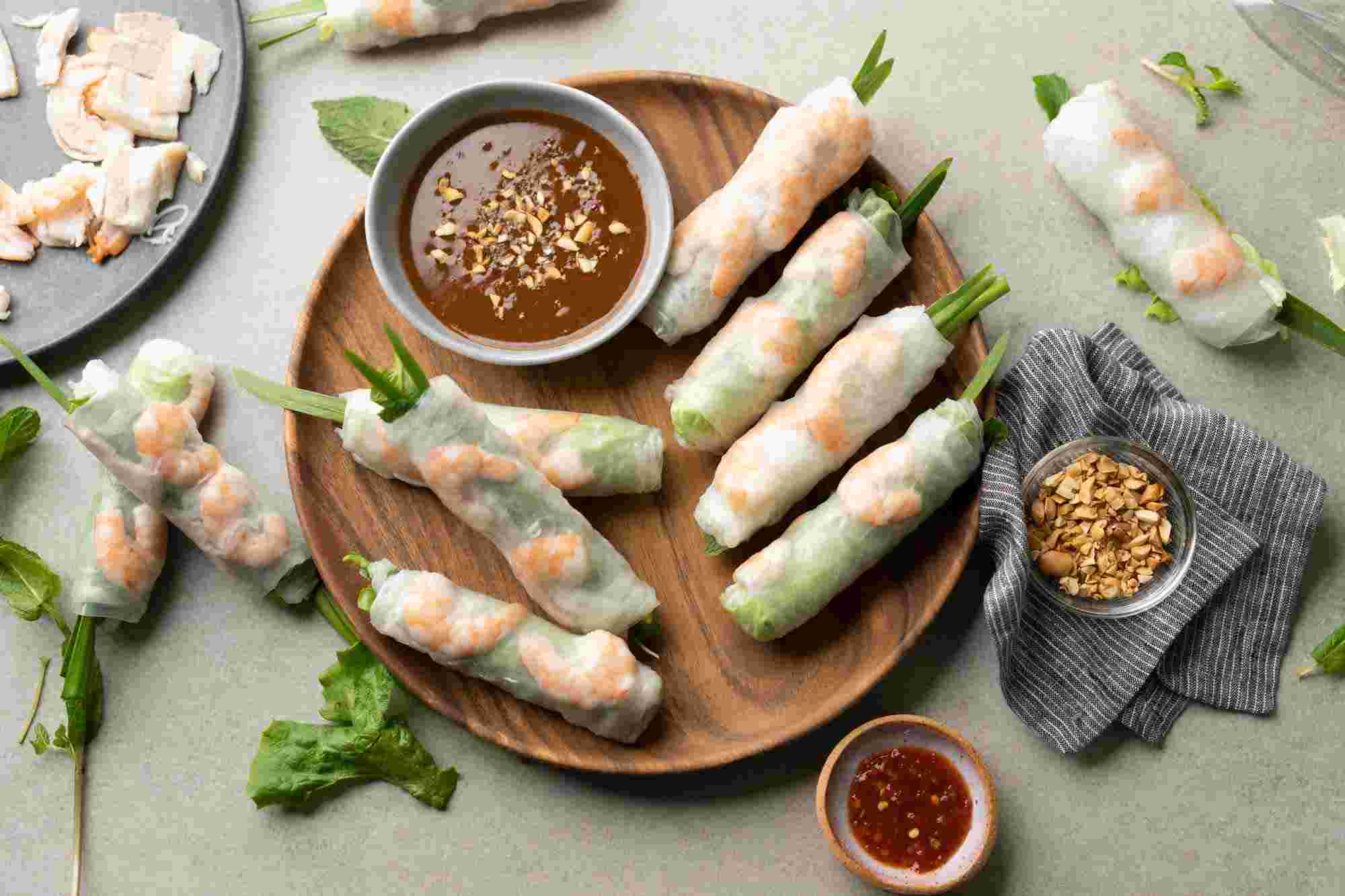 Gỏi cuốn bao nhiêu calo