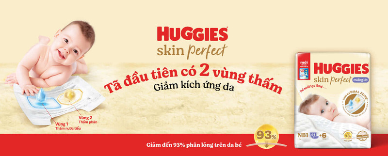 Miếng lót sơ sinh Huggies Skin Perfect