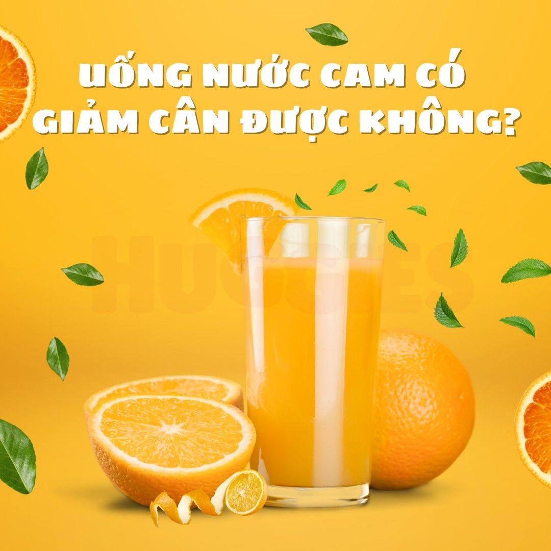 Uống nước cam có giảm calo không