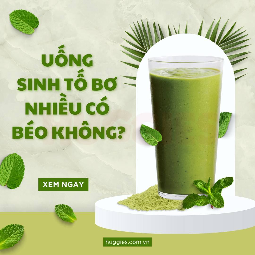 Uống sinh tố bơ có béo không