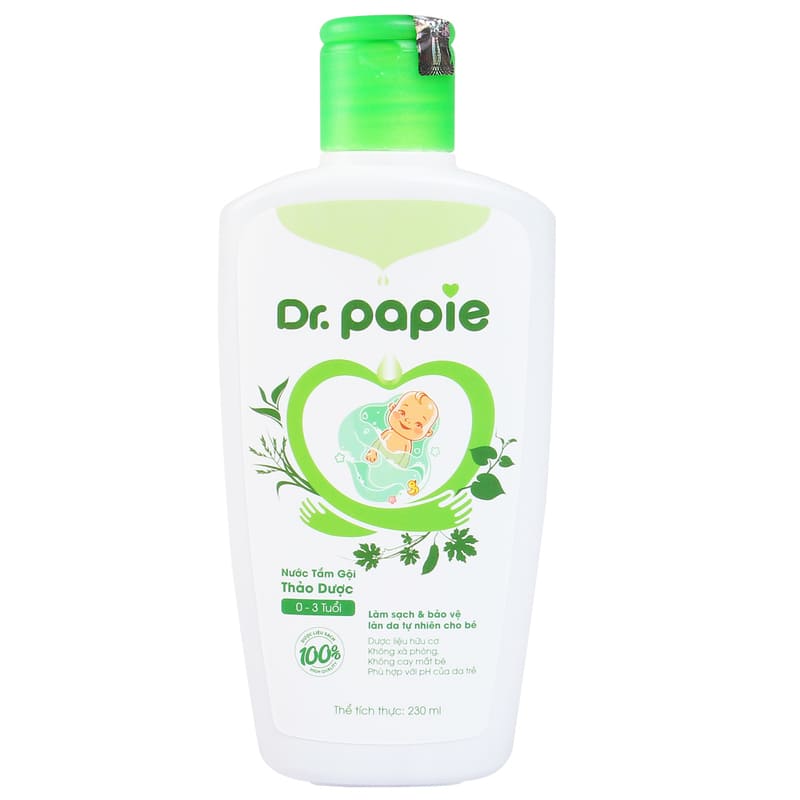 Sữa tắm dành cho trẻ sơ sinh Dr. Papie