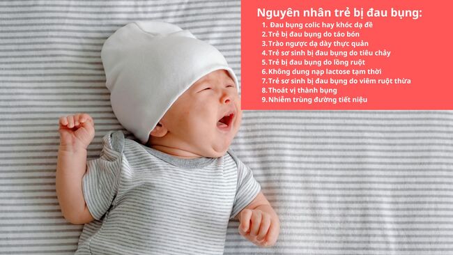 Các nguyên nhân khiến trẻ sơ sinh bị đau bụng