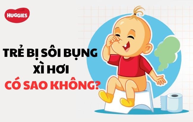 Hiện tượng bụng trẻ sơ sinh sôi rất phổ biến và hầu như không gây nguy hiểm