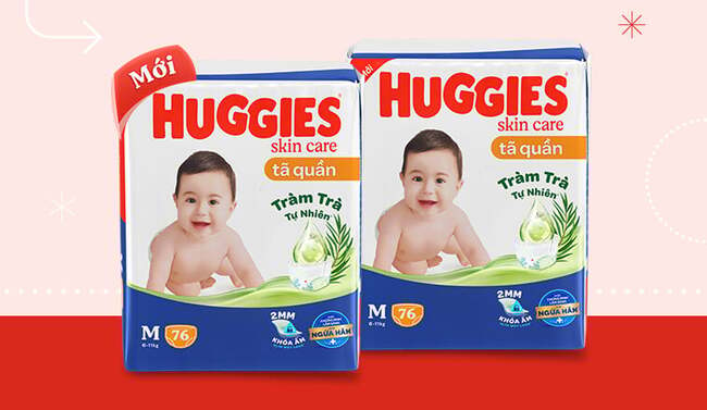 Bỉm quần Huggies Tràm trà tự nhiên